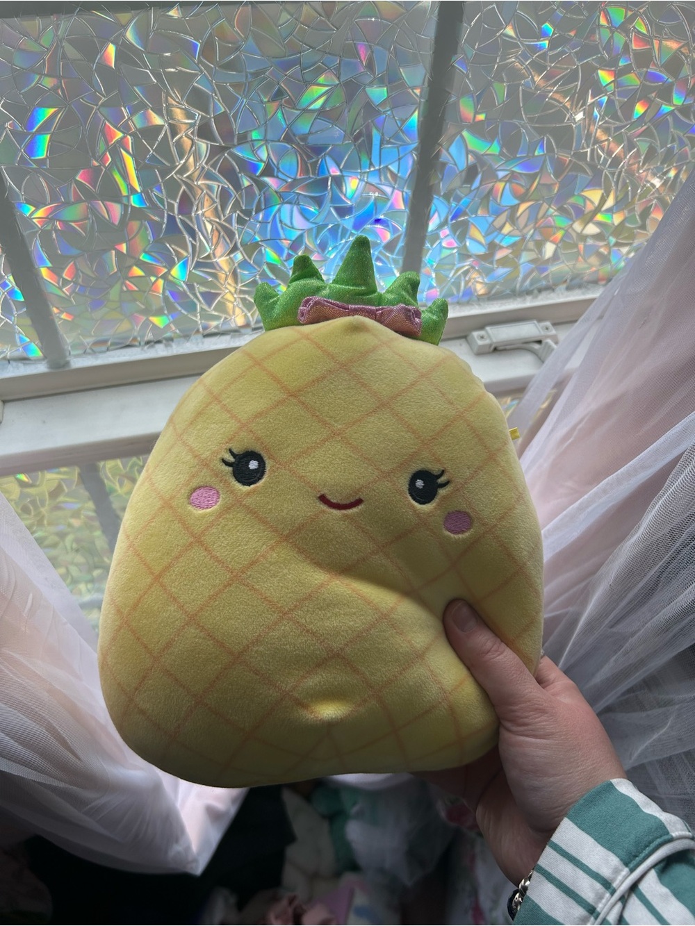Squishmallow - Plush Pineapple Kids Accessory Pillow - Yellow